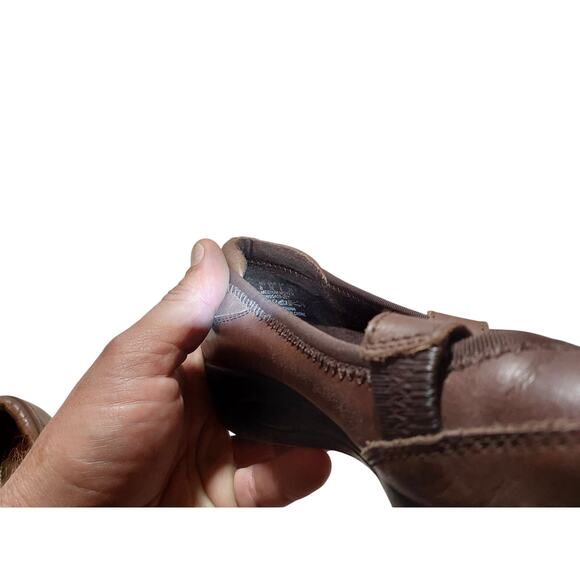 womens hush puppies mary jane leather shoes with accent button size 8 - Picture 2 of 6